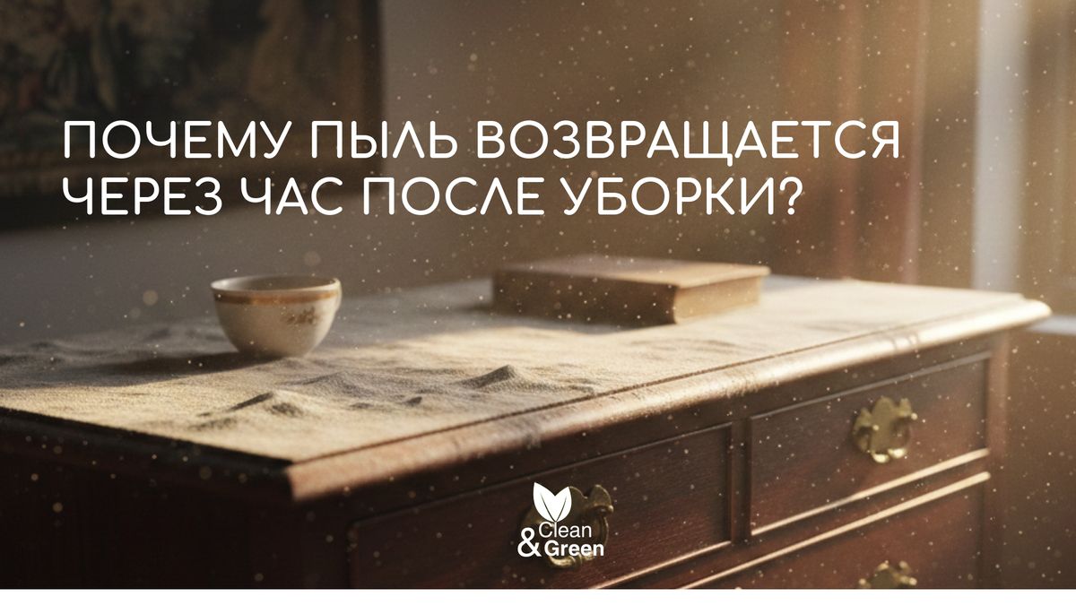 Пыль на мебели: почему она возвращается и как «Антипыль» решает эту проблему?