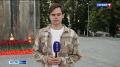 Тула, 4 часа утра. Вечный огонь на площади Победы утопает в цветах и зажжённых свечах