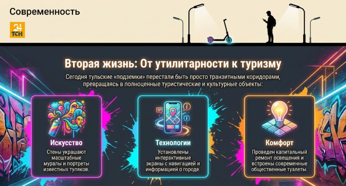 Тоннели с историей: как в Туле появлялись подземные переходы Тоннели с историей: как в Туле появлялись подземные переходы