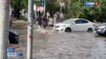 Тропический ливень пришёл в Тулу: коммунальщики устраняют подтопления