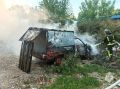 За сутки в Новомосковске на улице Дружбы горел автомобиль