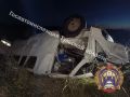 В Кимовском районе пьяный водитель УАЗа опрокинулся в кювет с двумя детьми