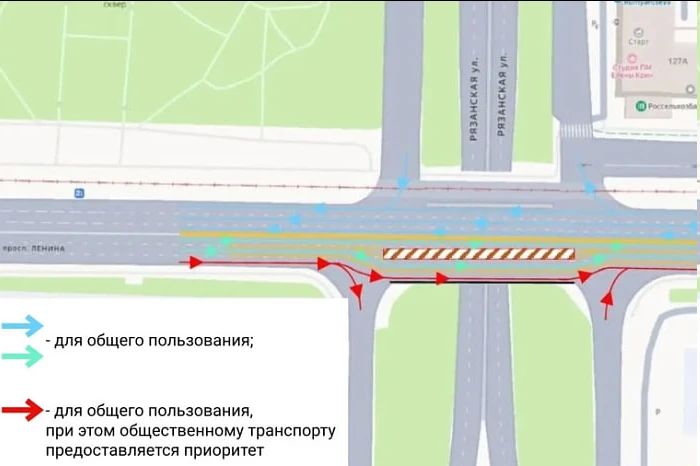 На Орловском путепроводе в Туле 11 сентября введут новую схему движения