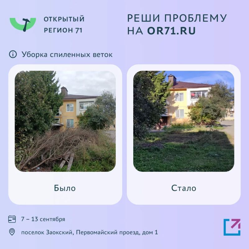 Более 1000 проблем решено с помощью портала «Открытый регион 71» Более 1000 проблем решено с помощью портала «Открытый регион 71»