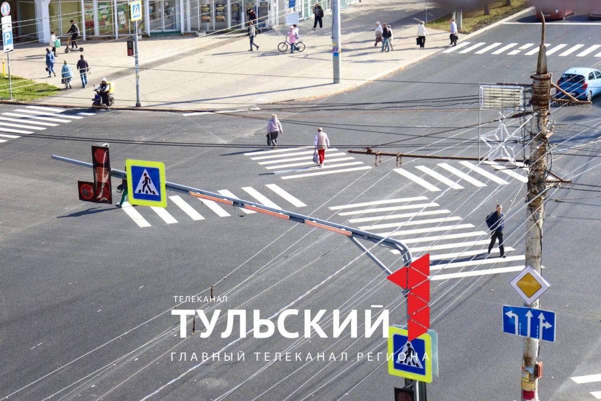 В Туле появился первый диагональный пешеходный переход В Туле появился первый диагональный пешеходный переход
