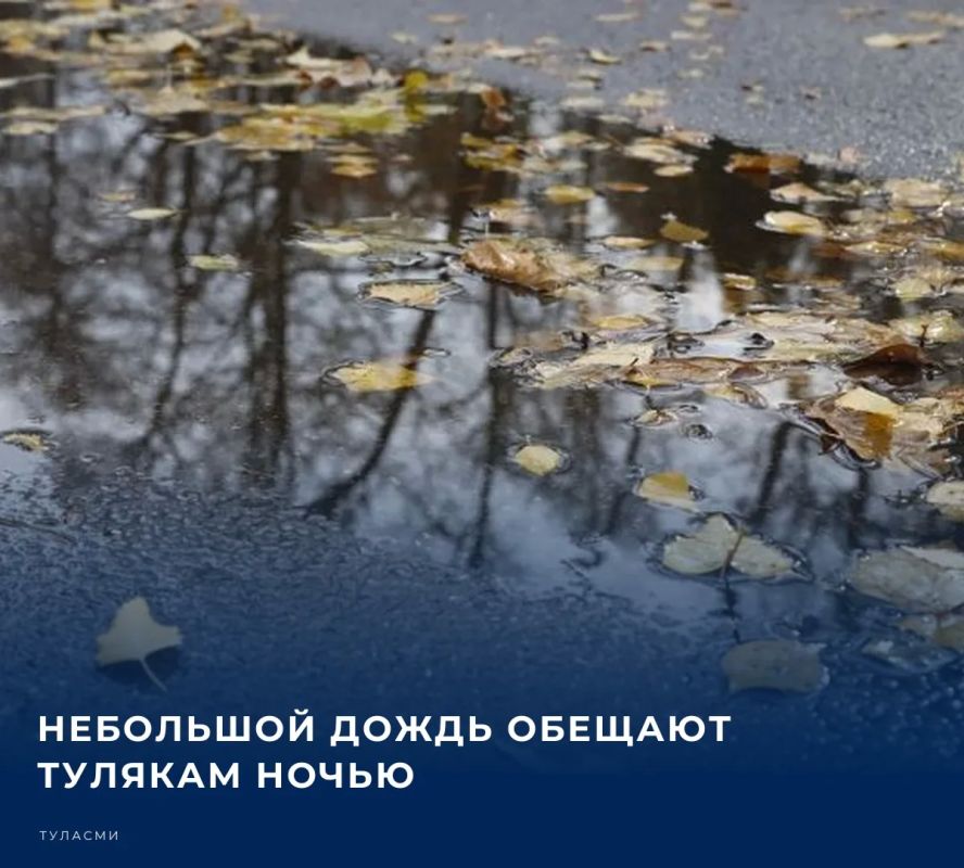 По прогнозу синоптиков, 18 сентября в ночные часы в тульском регионе будет облачно с прояснением