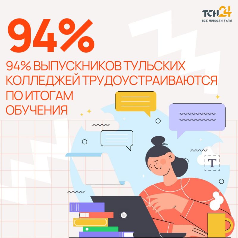 Занятость тульских выпускников коллежей и техникумов превышает 92%