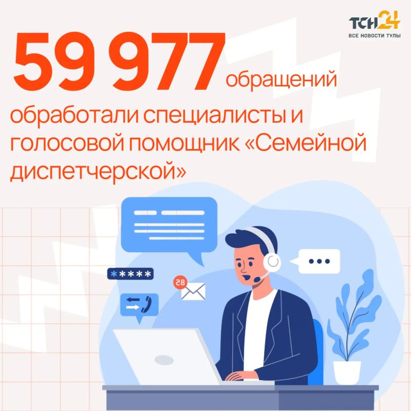 Туляки подали почти 60 000 обращений в «Семейную диспетчерскую»