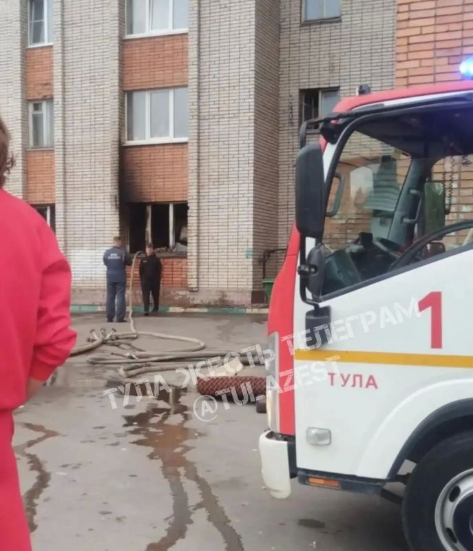 В Туле из-за пожара в жилом доме эвакуировали 10 человек