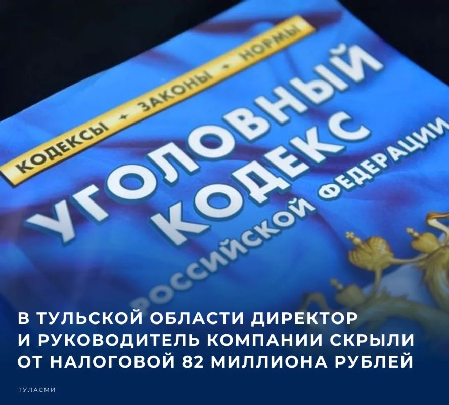 Предпринимателей из Тульской области обвиняют в умышленном уклонении от налогов на сумму в 82 миллиона рублей