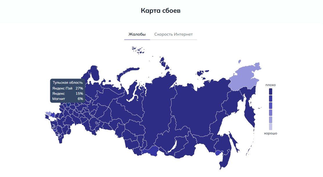 Сбой в сервисах «Яндекса»: туляки жалуются на неполадки