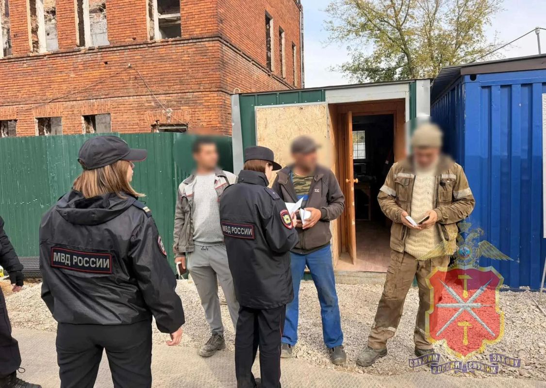 Полиция провела рейды на стройках Тулы Полиция провела рейды на стройках Тулы