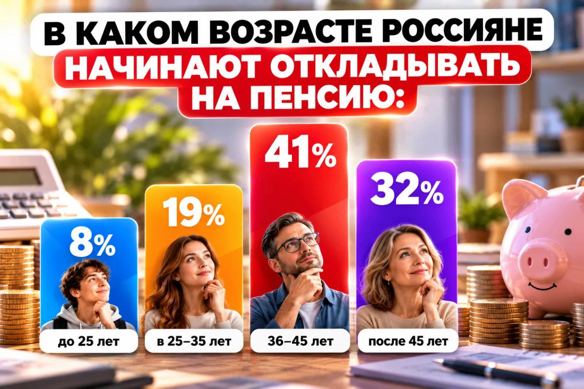 57% россиян не делают накоплений на старость