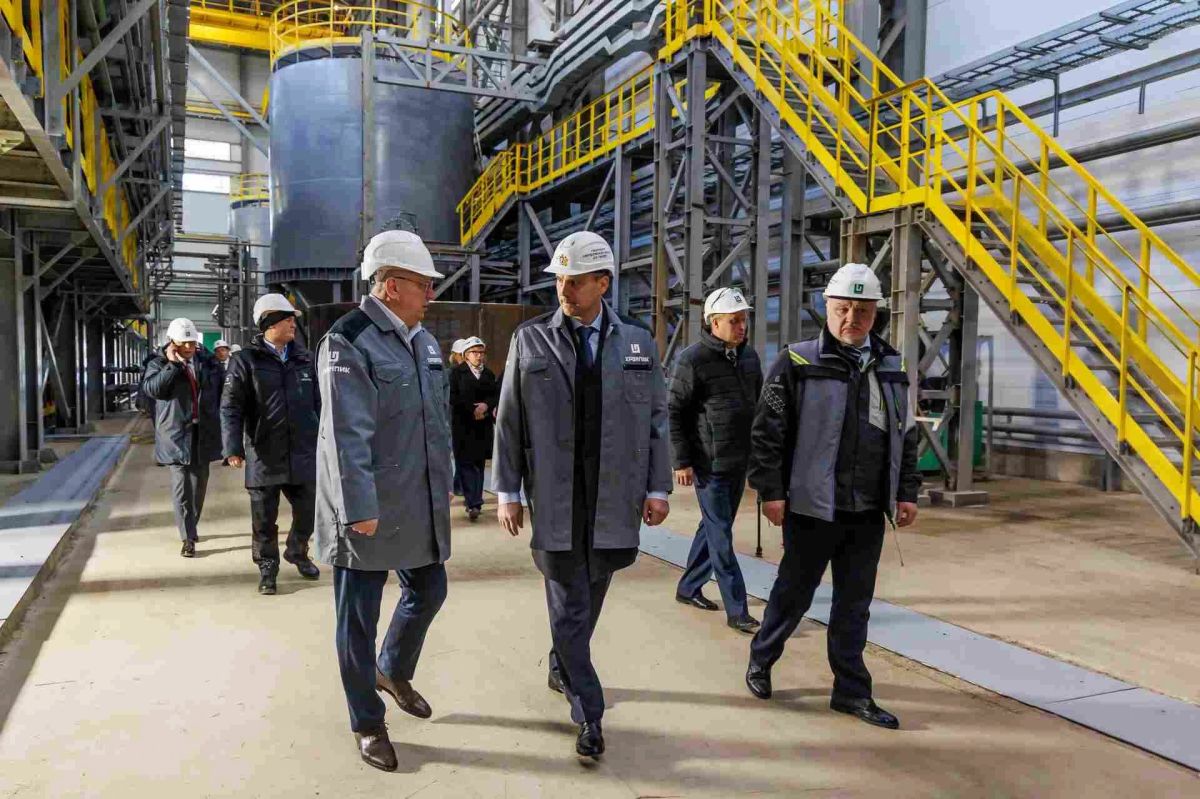 На заводе «Хромпик» запустили оборудование нового цеха по производству хромового ангидрида На заводе «Хромпик» запустили оборудование нового цеха по производству хромового ангидрида