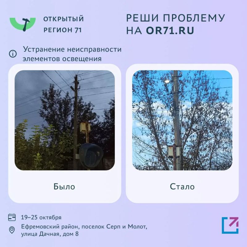 Более 2000 проблем решено с помощью портала «Открытый регион 71» Более 2000 проблем решено с помощью портала «Открытый регион 71»