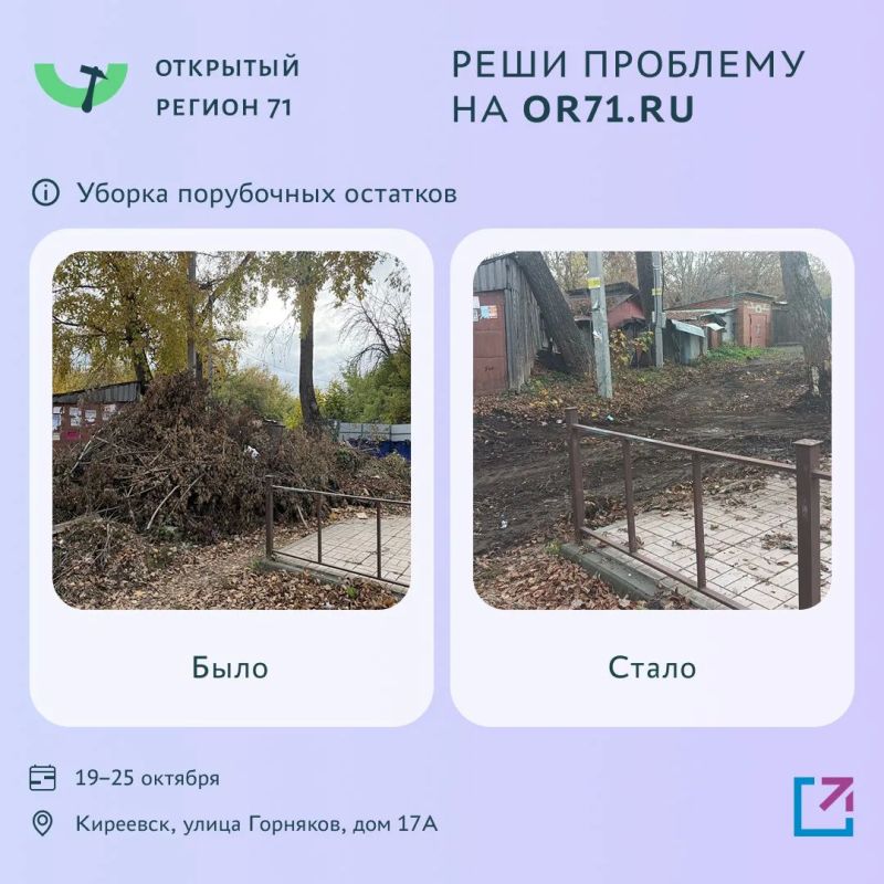 Более 2000 проблем решено с помощью портала «Открытый регион 71» Более 2000 проблем решено с помощью портала «Открытый регион 71»
