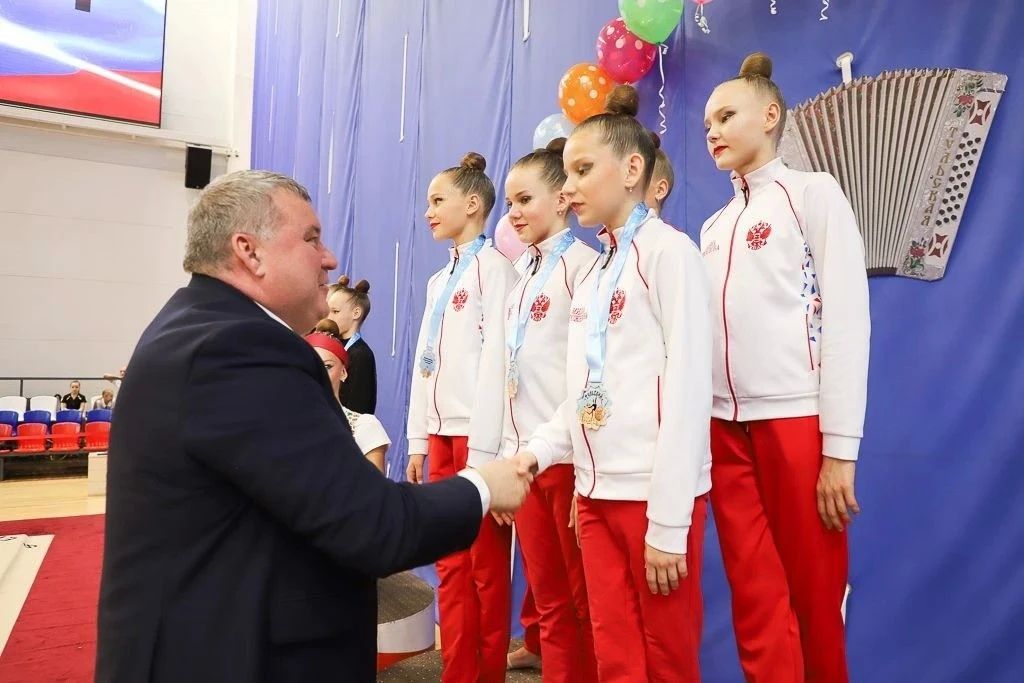 Илья Беспалов: Поприветствовал участниц региональных соревнований по художественной гимнастике «Тульский сувенир» Илья Беспалов: Поприветствовал участниц региональных соревнований по художественной гимнастике «Тульский сувенир»